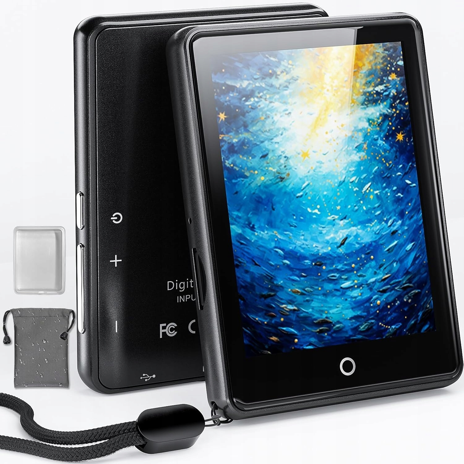 MP3 přehrávač Odejoi 64GB Bluetooth 5.3 Dotykový displej 2.8"