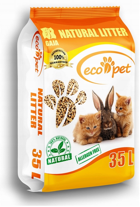 Żwirek drewniany Eco-pet 35 l pellet
