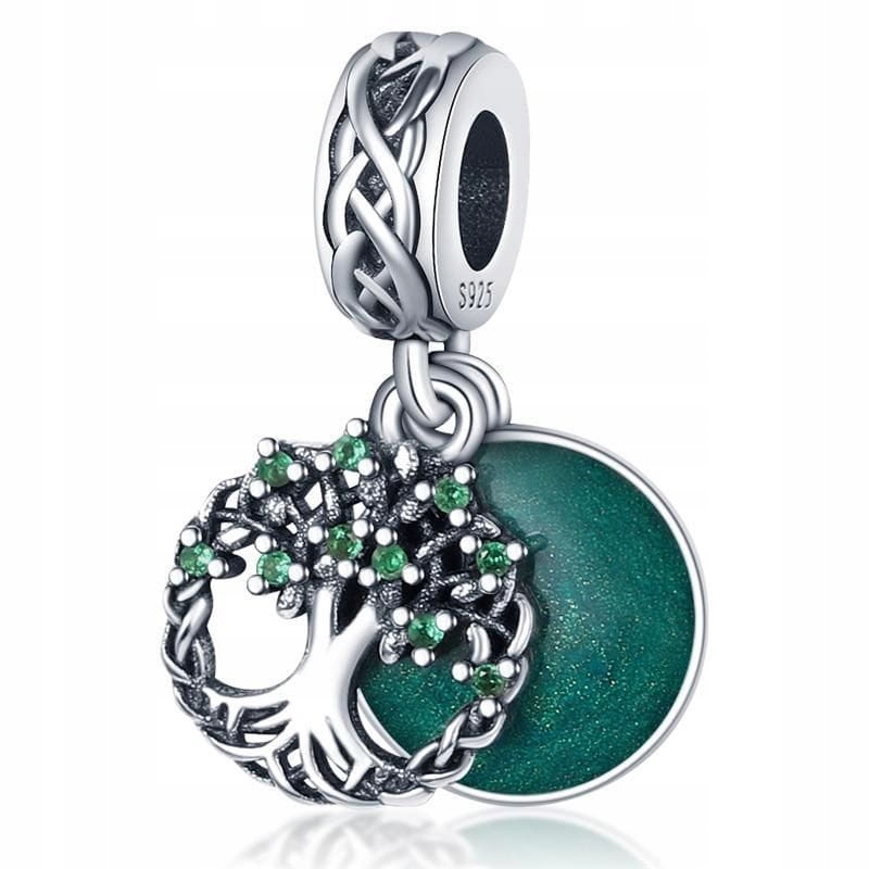 

Charms Zawieszka Zielone Drzewko Srebro 925