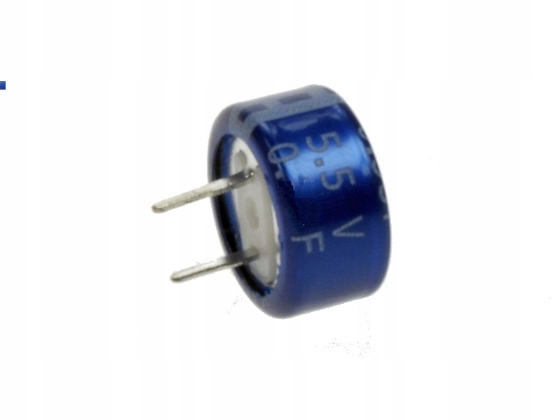 

Kondensator Gold Cap 0,22F 5,5V R=5mm poziomy