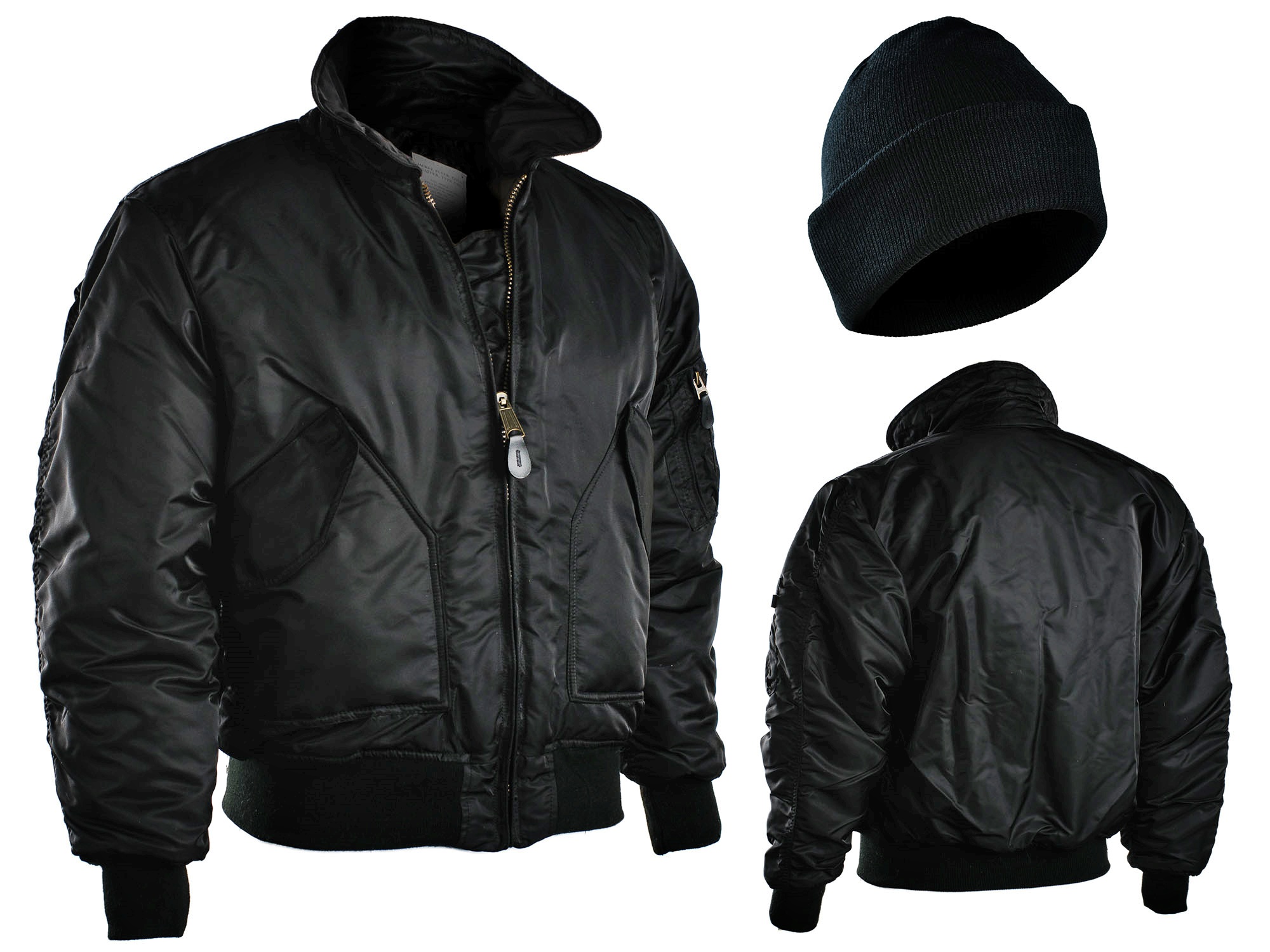 

Kurtka Lotnicza Cwu Flight Flayers Flek Czarna 3XL