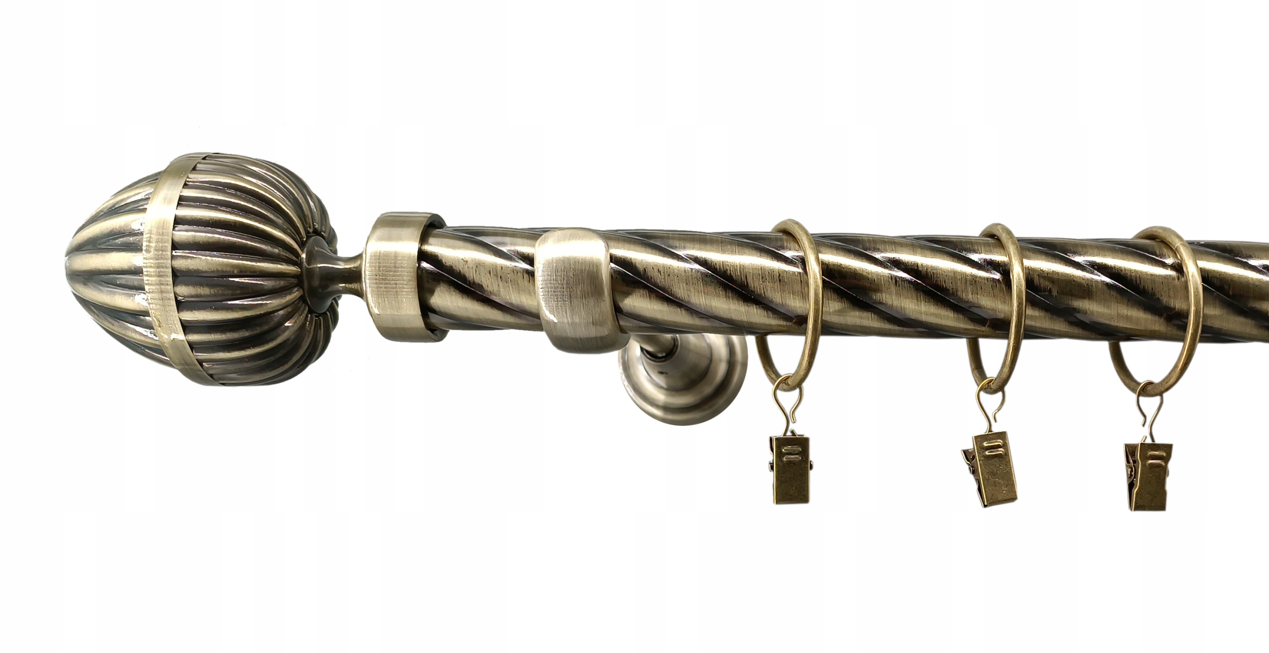 

Karnisz Twister fi25mm Milano 160cm Złoto Antyk