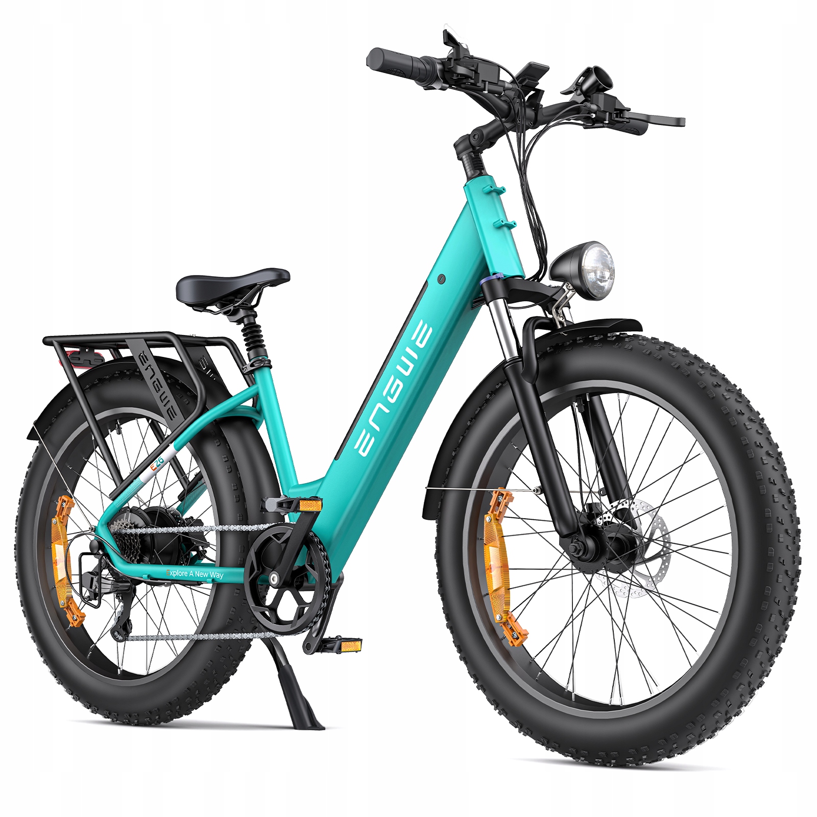 Rower Elektryczny Engwe E26 St 250W 48V 16AH 26" Opony 140KM E-bike Zielony