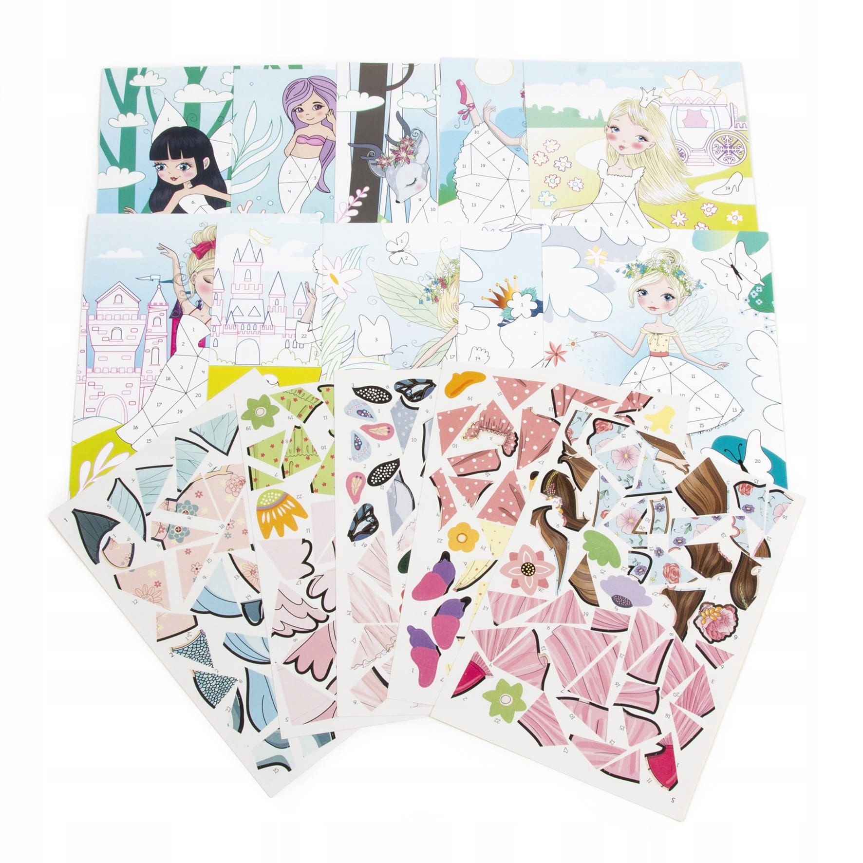 KREATYWNA WYKLEJANKA PO NUMERACH MAGICZNY ŚWIAT 10 ARKUSZY KIDEA Marka Kidea