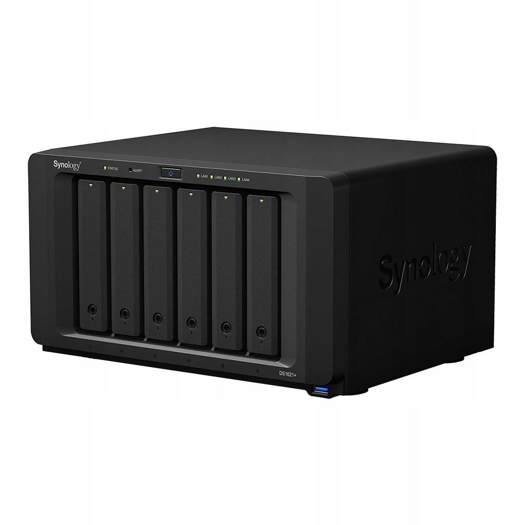 Serwer Nas DS1621+ 6x0HDD 2,2Ghz 4GB 3xUSB3.2 2xeSATA 4x1GbE 3Y