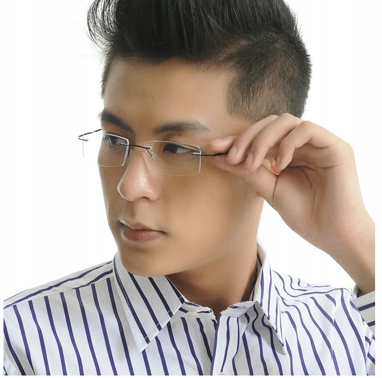 Okulary progresywne bezramkowe do czytania +1