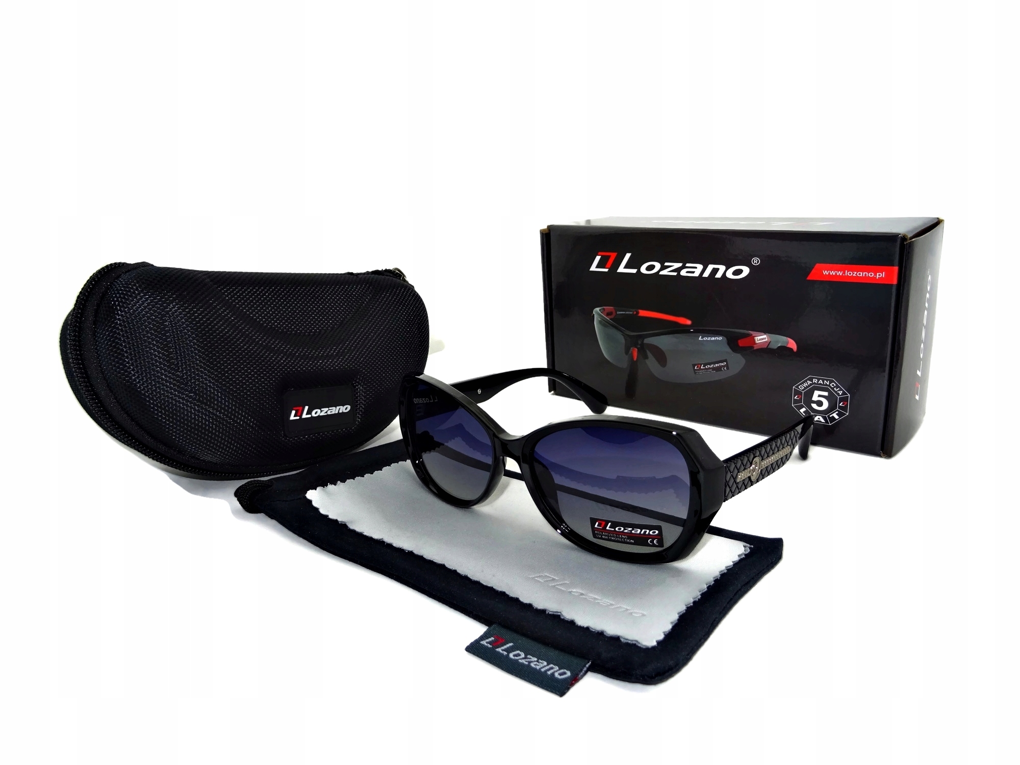 Damskie Stylowe Okulary Do Auta Polaryzacyjne UV400 Etui Kierowcy