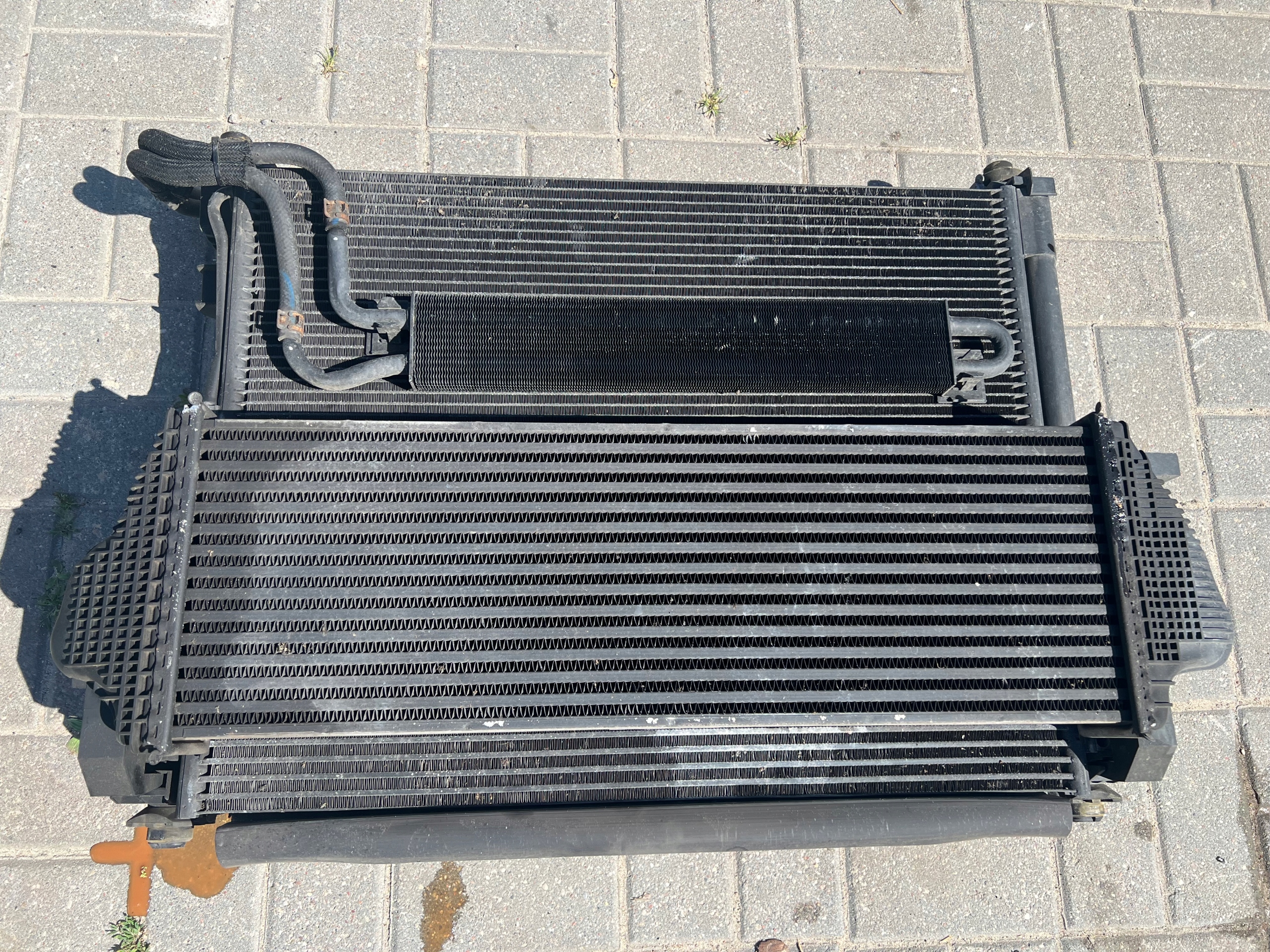 JEEP GRAN CHEROKEE WK2 3.0D PAS PRZEDNI CHŁODNICE KOMPLET WENTYLATOR