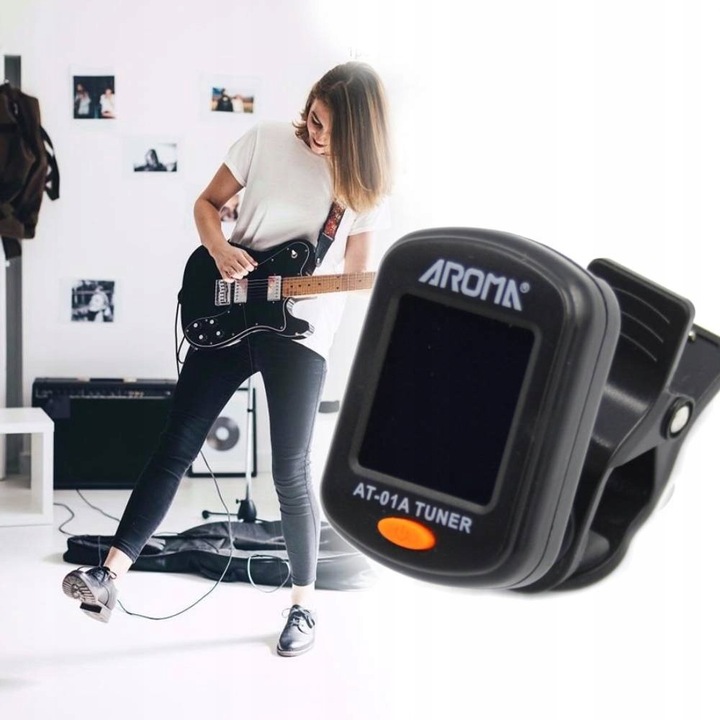 STROIK TUNER GITAROWY DO GITARY SKRZYPIEC UKULELE BASU TONER CHROMATYCZNY Marka Joyo