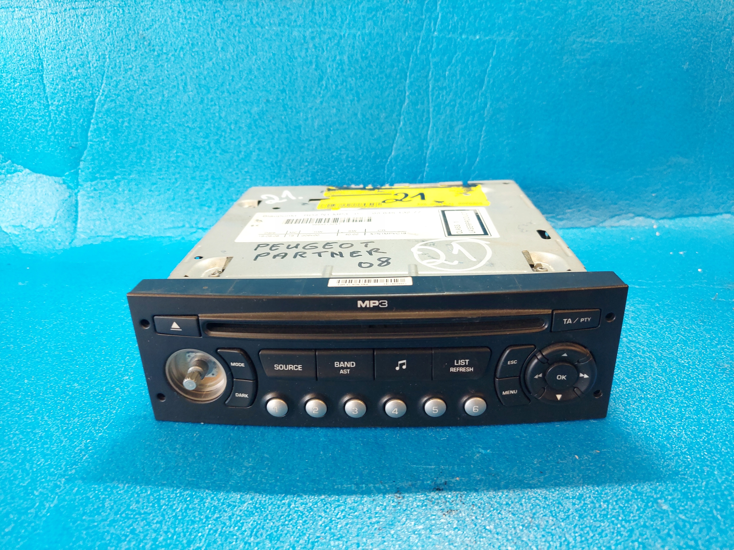 RADIO EKRAN PARTNER 2008 R 9664513277