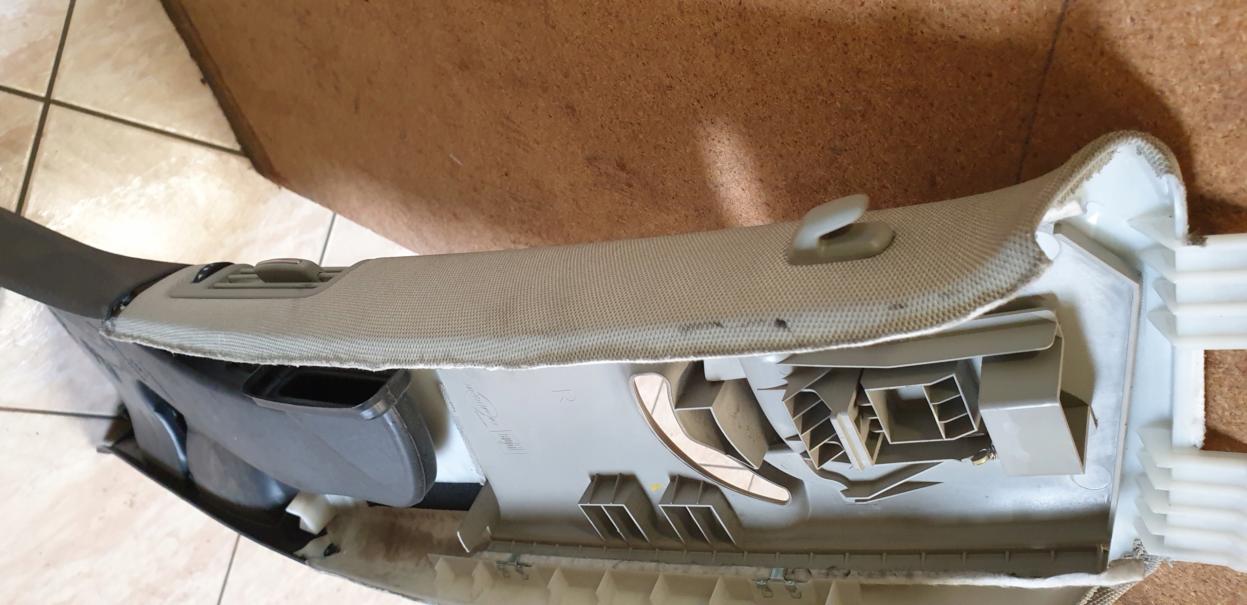 cover SLUPKA B side right upper lower grid AUDI Q7 4L SZARE OE EU