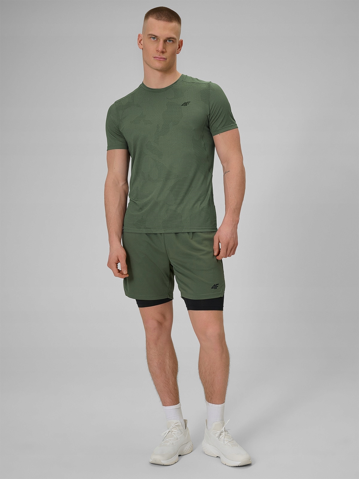 4F Kraťasy Khaki Rychleschnoucí S