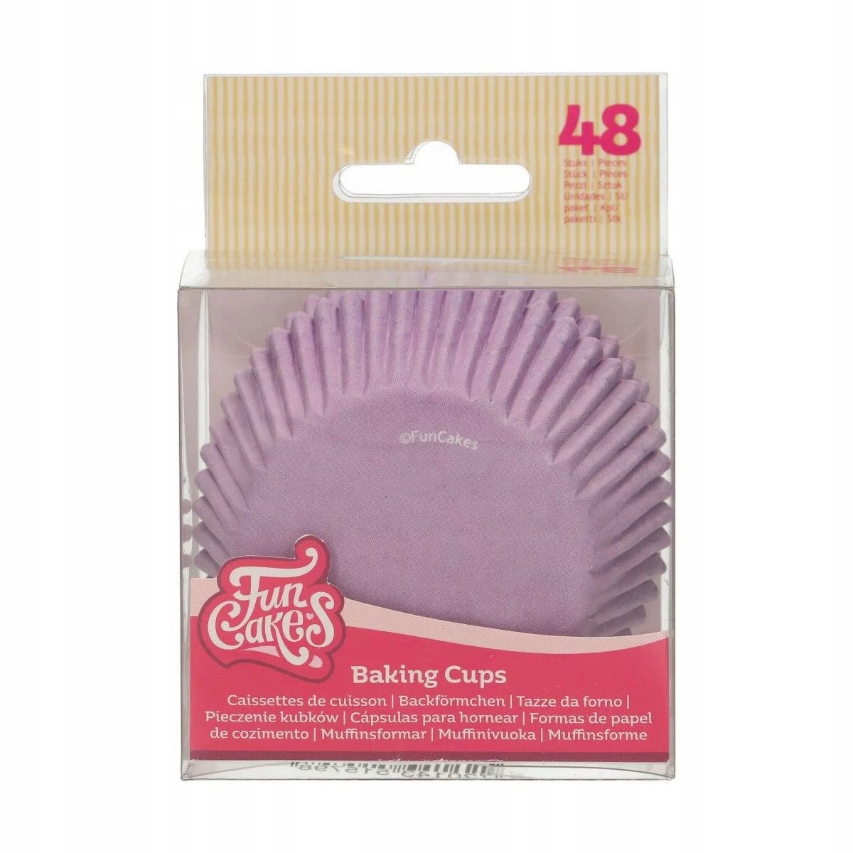 

FunCakes Papilotki do muffinek jasnofioletowe 48sz