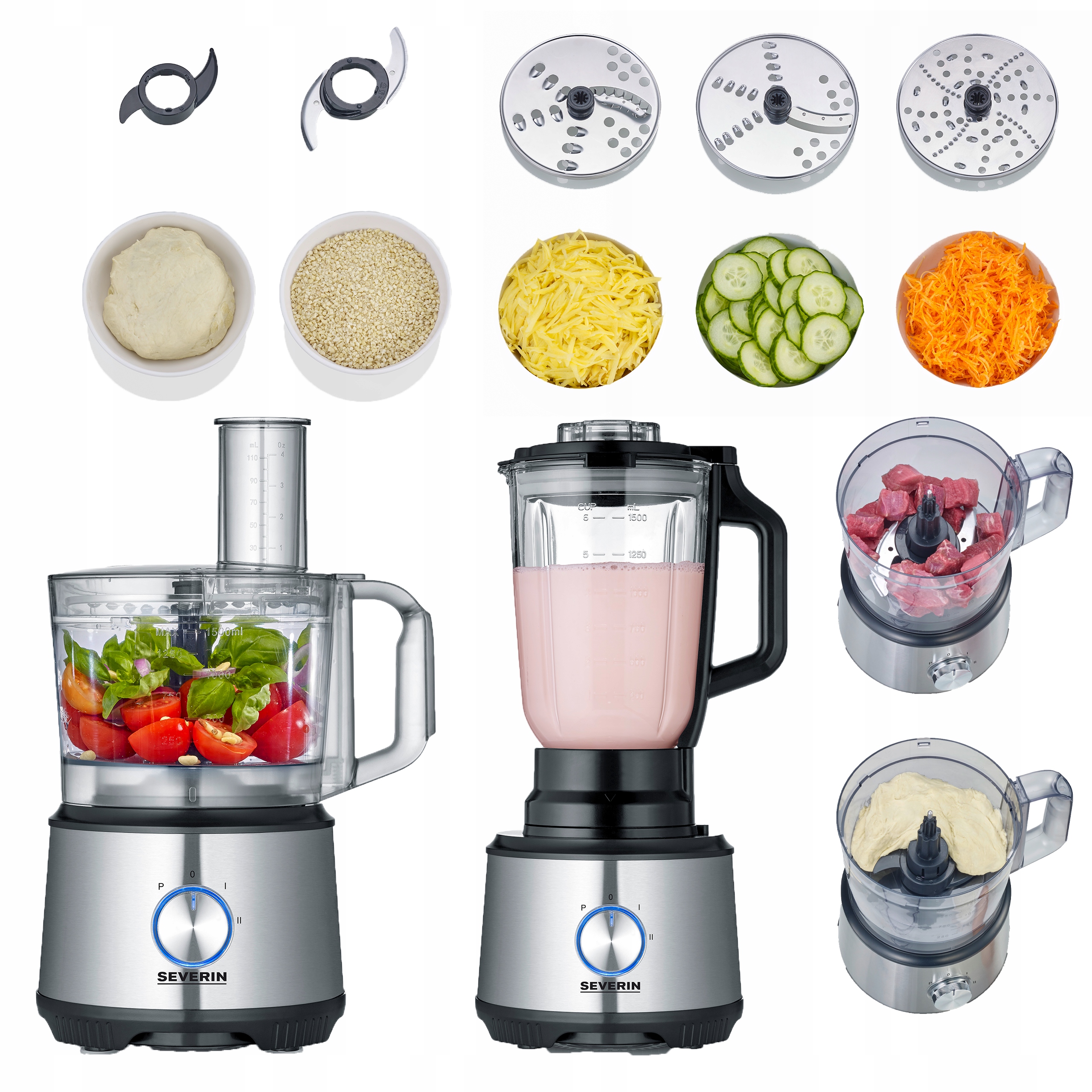 Robot Kuchenny Wielofunkcyjny 1200W Blender 1,5L Severin KM3892