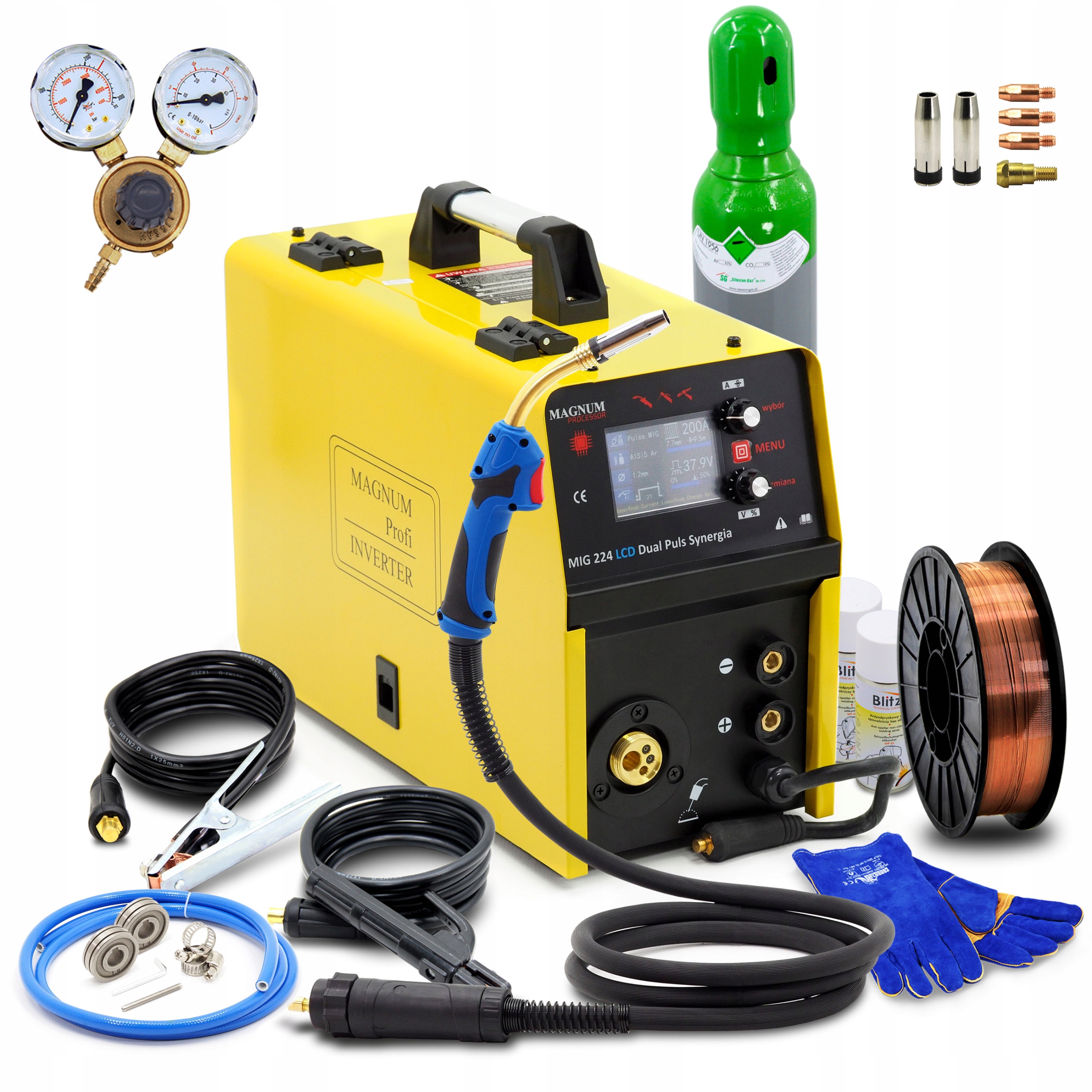 

Zestaw Magnum Mig 224 Dual Puls Synergia Butla