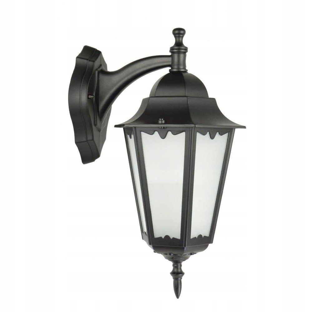 Kinkiet zewnętrzny czarna latarnia w stylu retro