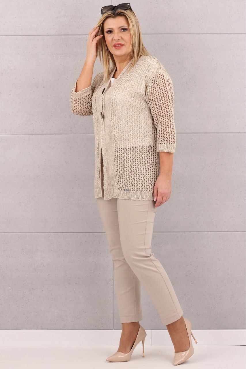 NARZUTKA SWETER DAMSKI ROZPINANY KARDIGAN PRODUKT POLSKI ROZMIARY Rozmiar XL