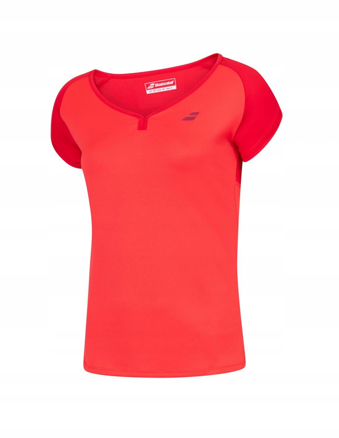 Koszulka Babolat Play Cap Sleeve Top Girl Tomato Red 152