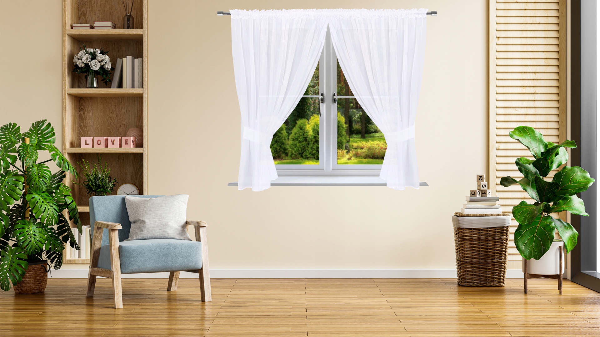 FIRANA GOTOWA GŁADKA 170x400 FIRANKI WOAL PANEL ŁAPACZ SNÓW FIRANY BIAŁE EAN (GTIN) 5905575582034