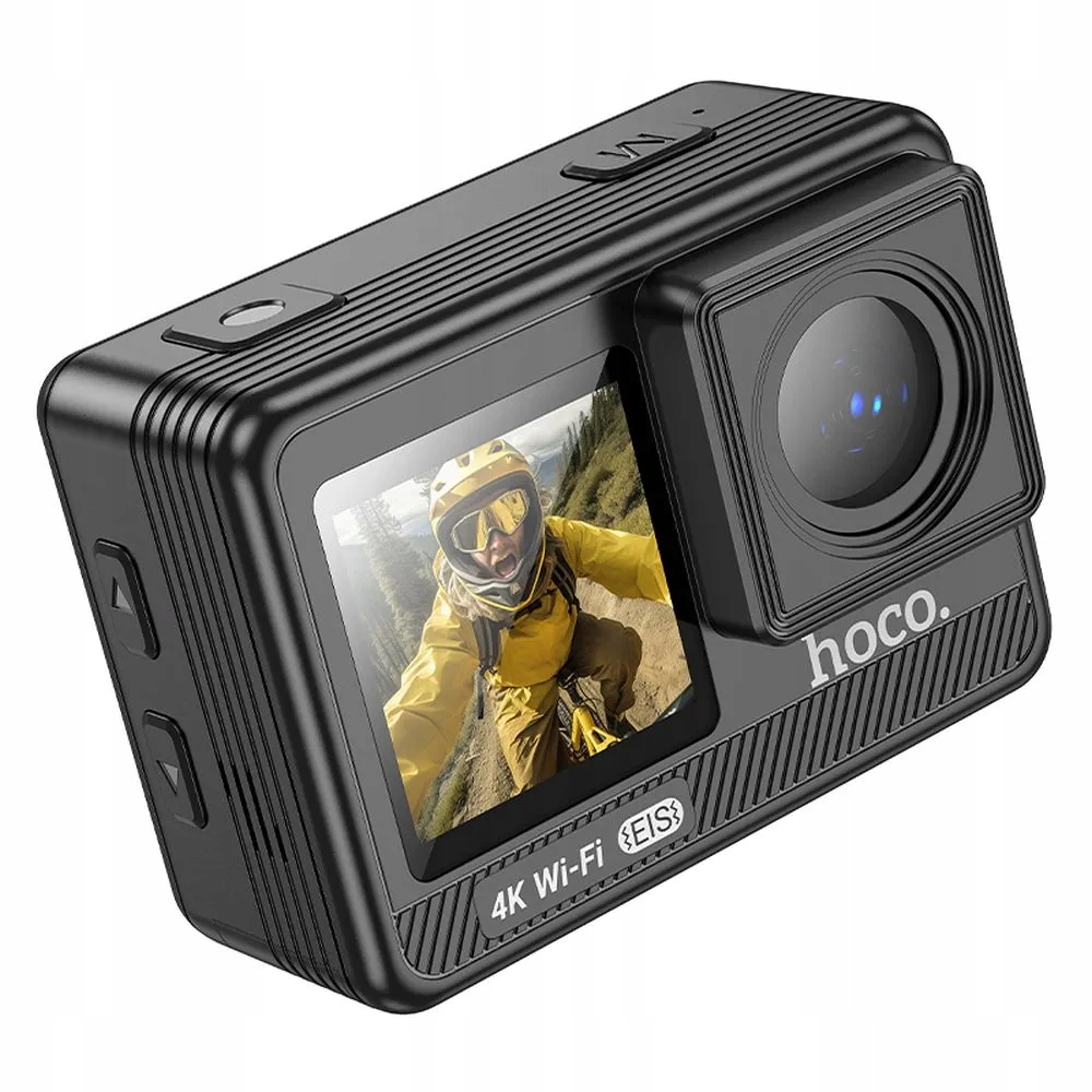 Hoco kamera sportowa z dwoma wyświetlaczami 1,3" 2" anti-shake Ips 4K DV1