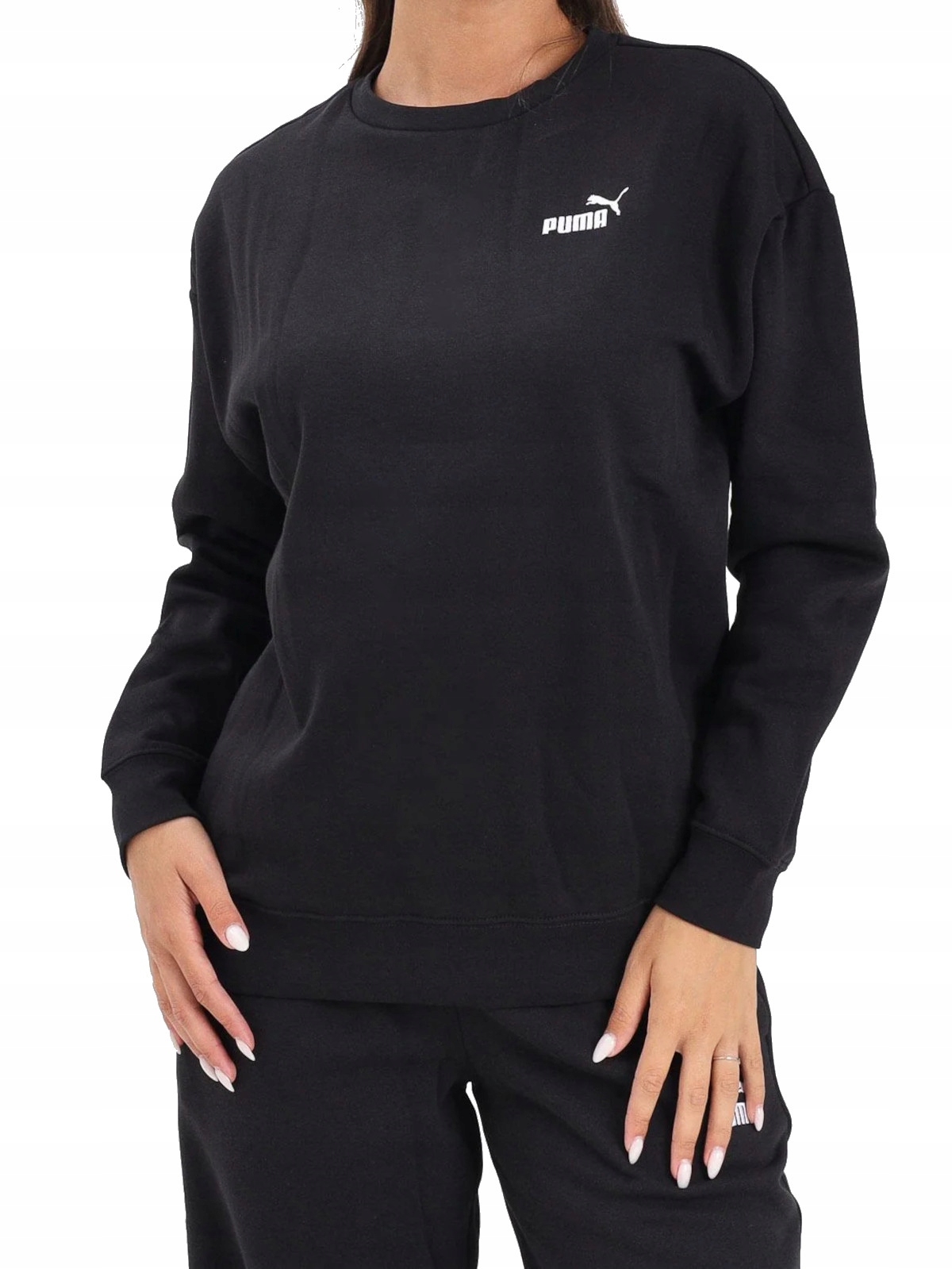 Mikina dámská Puma 633268-01 bez kapuce sportovní bavlněná černá M