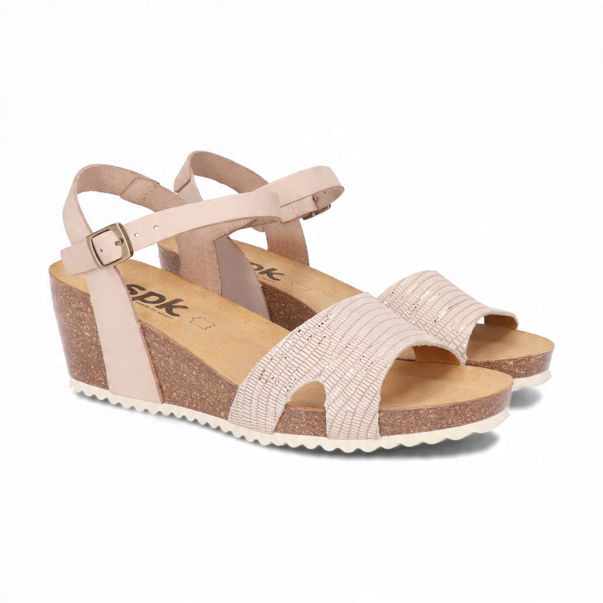 

Sandały Spk Shoes 161/F Llanes Piedra Beżowy 38