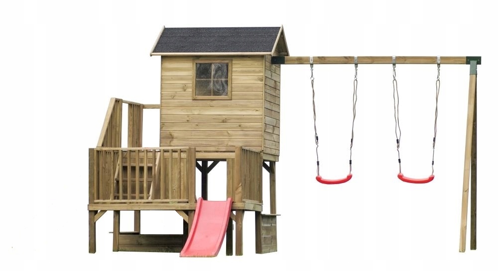

Domek Dla Dzieci Hubert Ślizg K-60 Podw. Huśtawka