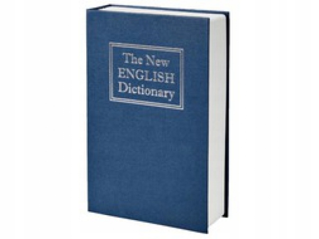 SEJF KSIĄŻKA METALOWA KASETKA NA PIENIĄDZE KLUCZE 2002