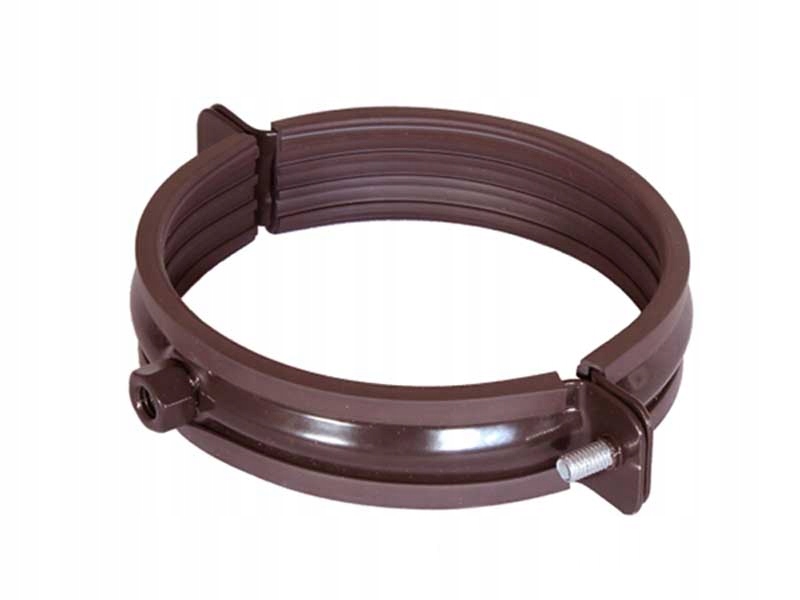 OBEJMA Z GUMĄ DO RUR SPUSTOWYCH UCHWYT BRĄZ 100mm Kod producenta OB100b