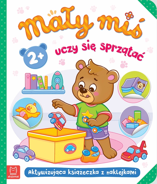 

Mały miś uczy się sprzątać