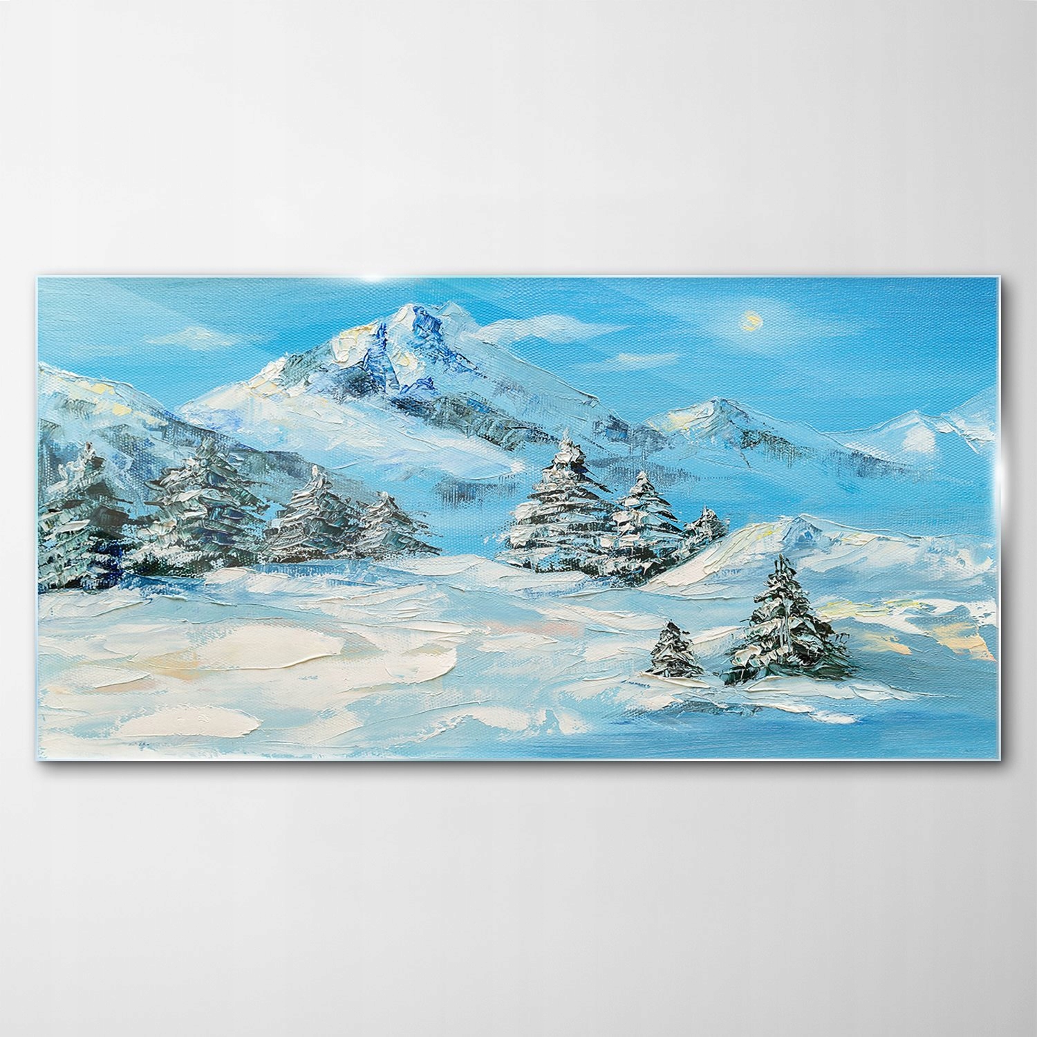 

Obraz na Szkle Dekor Zima Śnieg Góry Drzewa 120x60