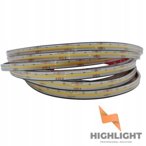 10 m Led pásik Cob Cct 3000K-6500K Multi White 24V 16W IP67 vodotesný