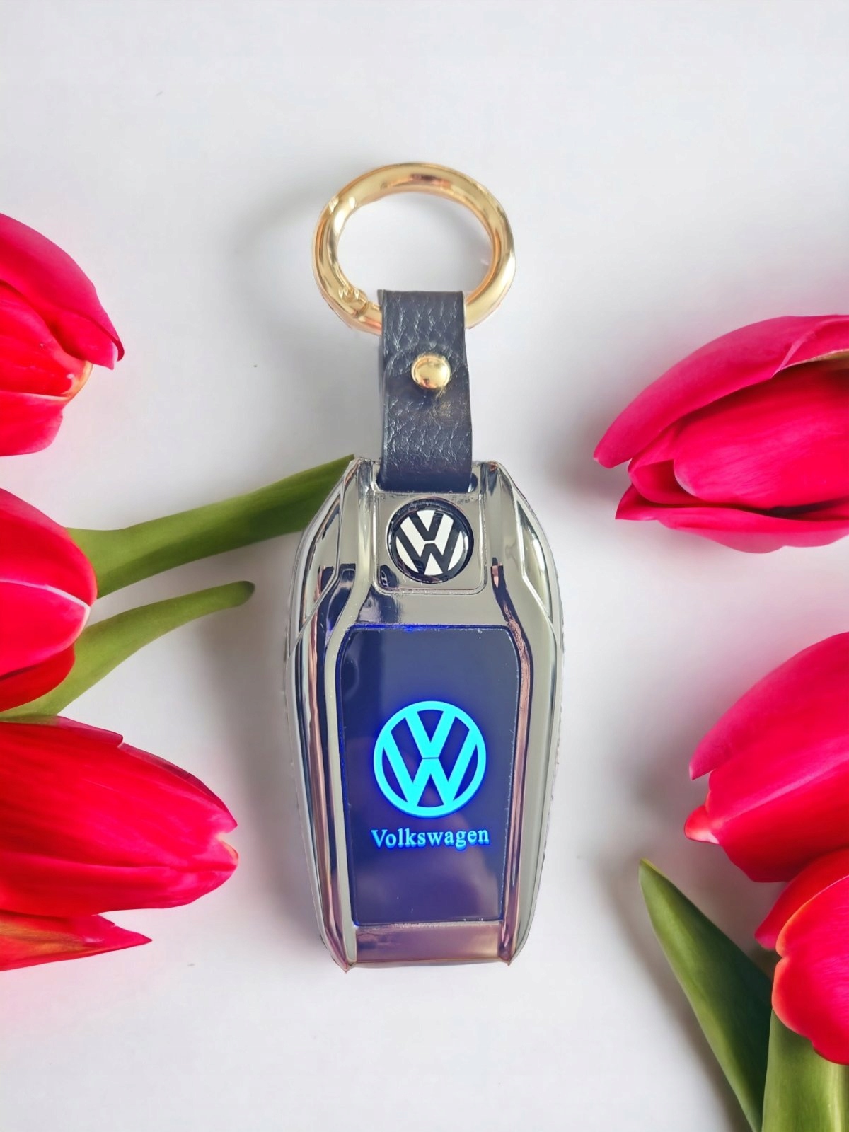 VOLKSWAGEN ZAPALNICZKA ŻAROWA ELEGANCKI BRELOK LOGO LED ETUI KOKARDKA EAN (GTIN) 5905090471516