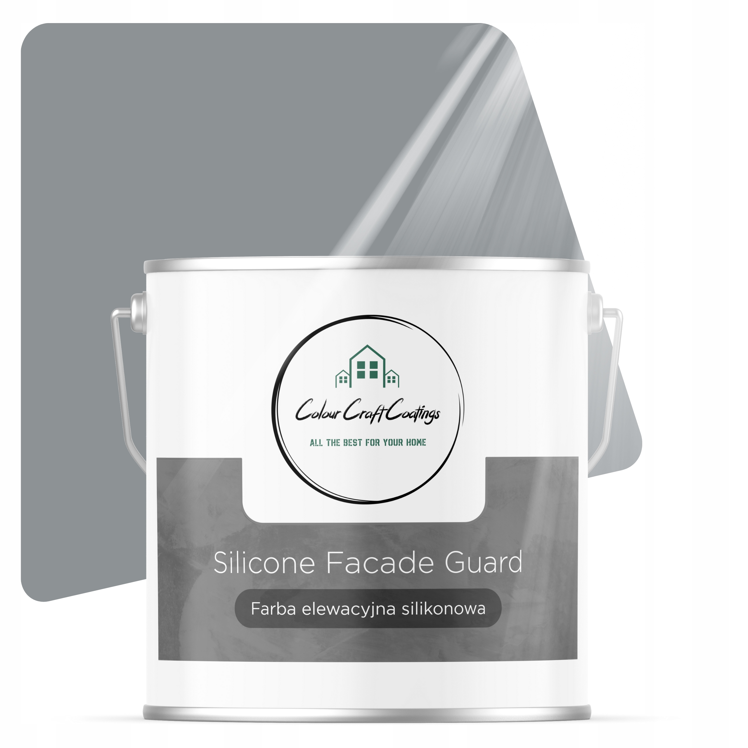 Fasádna Farba Vonkajšia Silikónová Sivá 5 L F7045