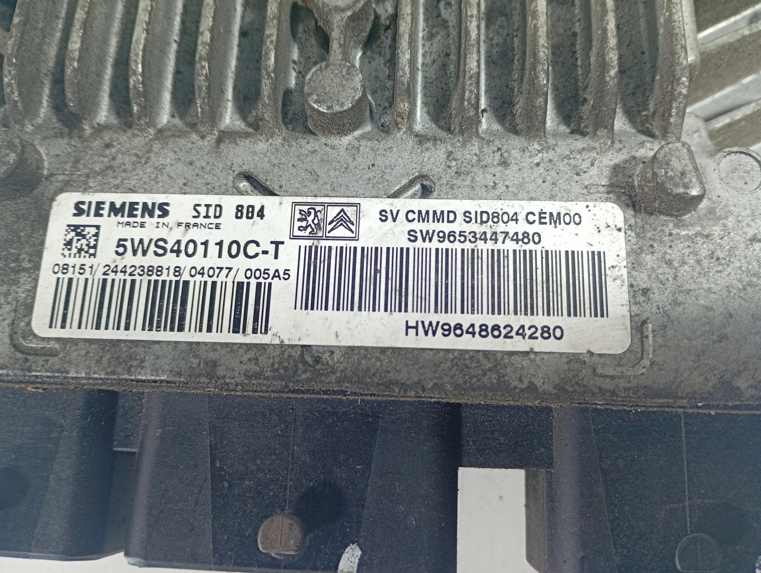 Citroen C3 02-10 computer control unit of the engine OE 9653447480