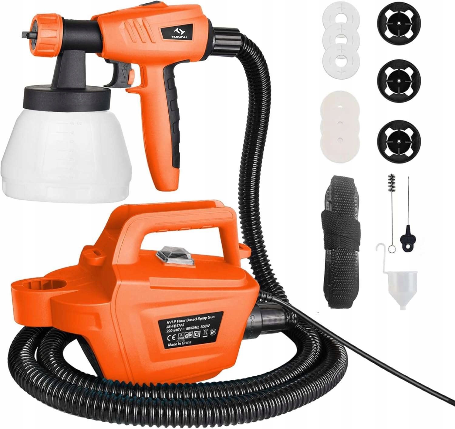 striekacia pištoľ na farby Hvlp Tilswall s výkonom 800 W, elektrická