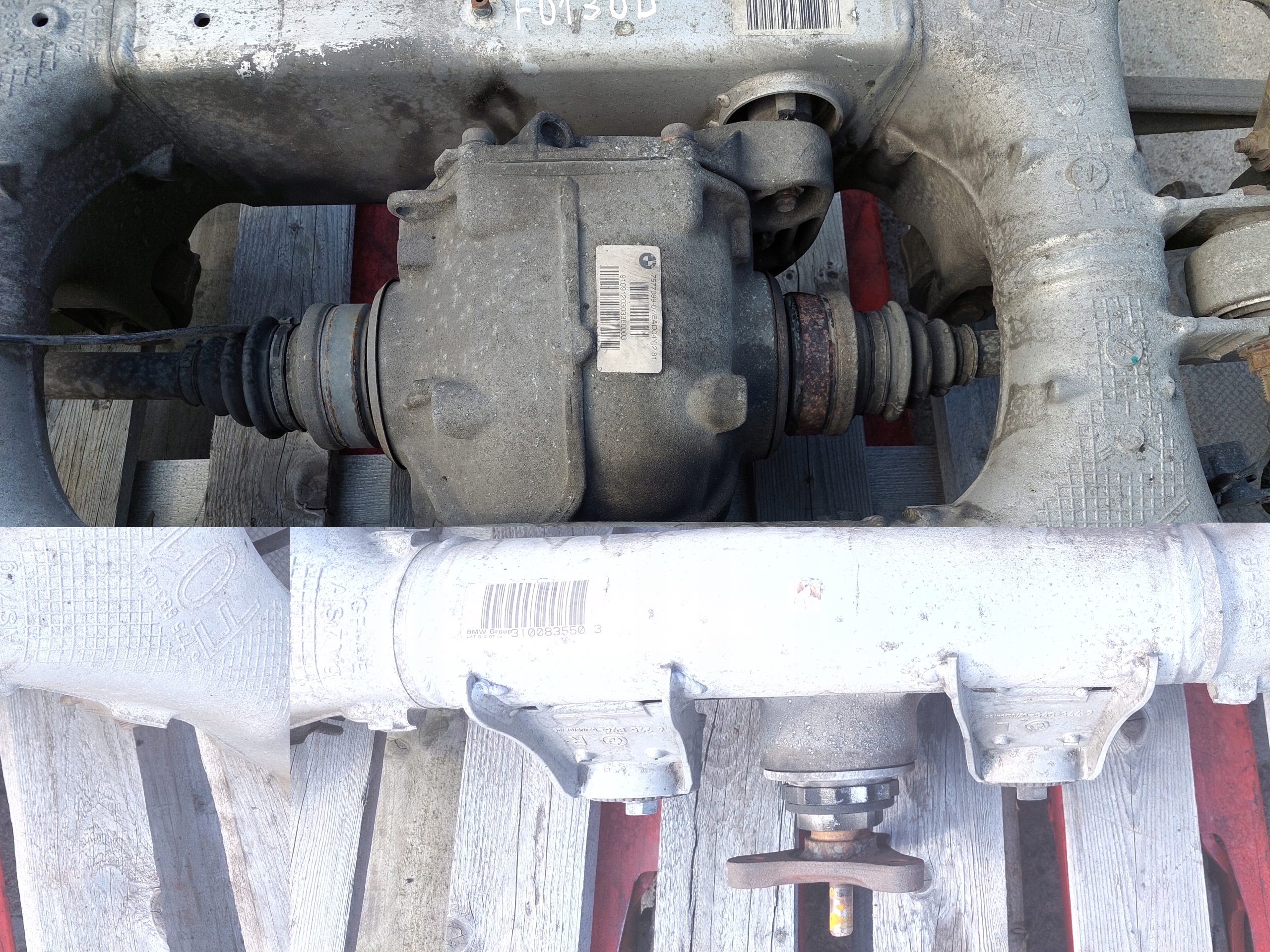 Achsträger träger heck hinten Differential Querlenker BMW 7 F01 3.0 D
