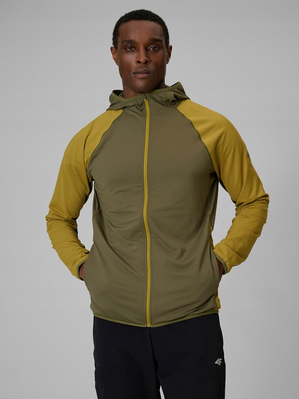 4F Mikina Khaki Regular 4FDRY L