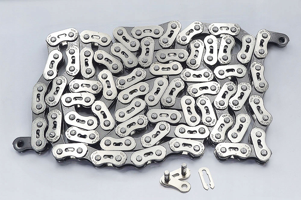 Łańcuch rowerowy 1 rzędowy 116 ogniw do roweru BMX srebrny nowy Freestyle Marka Nexelo