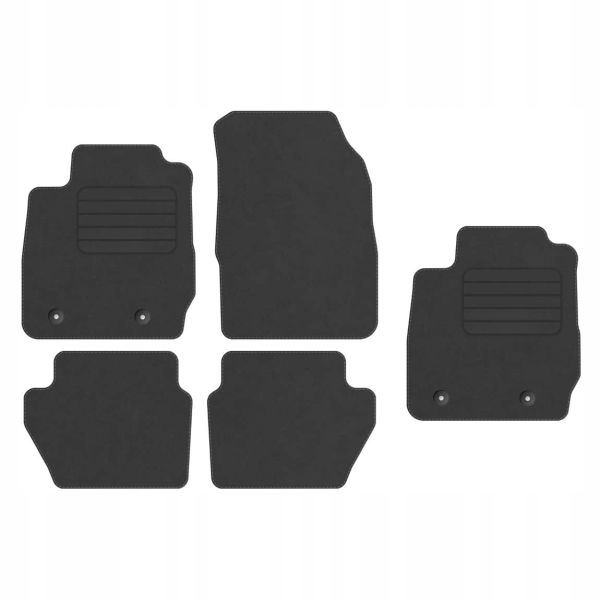 Ford EcoSport II 2012 2017 velurové koberce Grafit Std 4+1