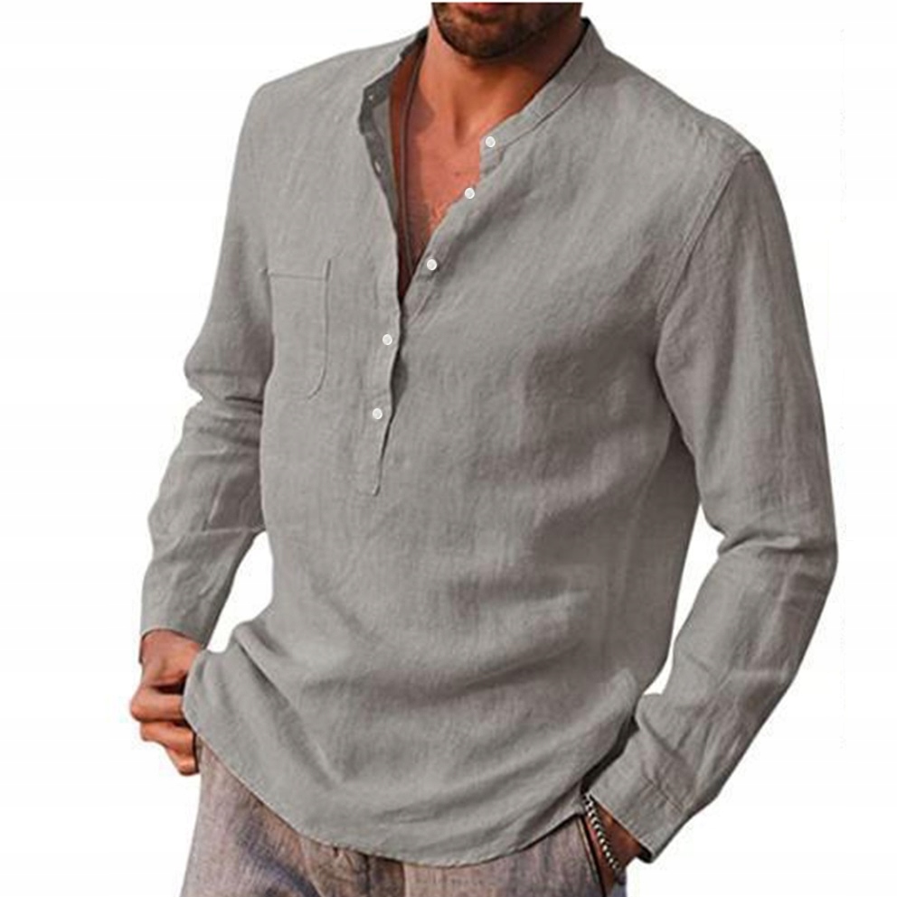 Koszula męska casual stójka regular