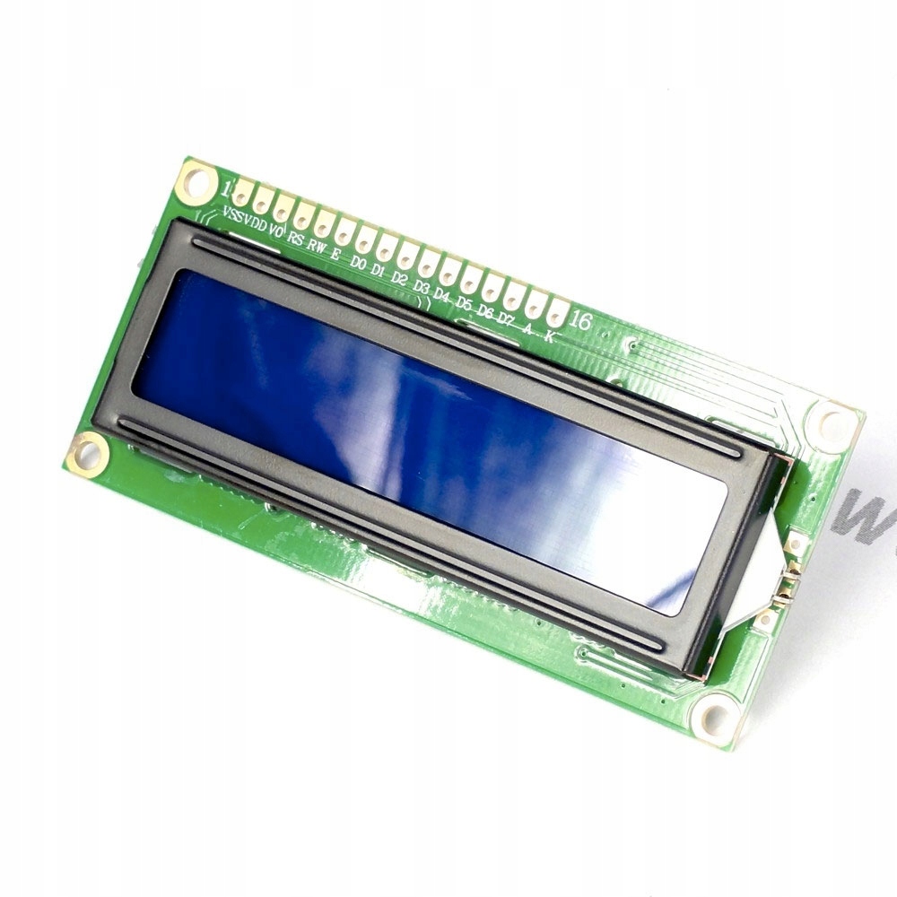 

Wyświetlacz LCD 1602 16x2 niebieski HD44780