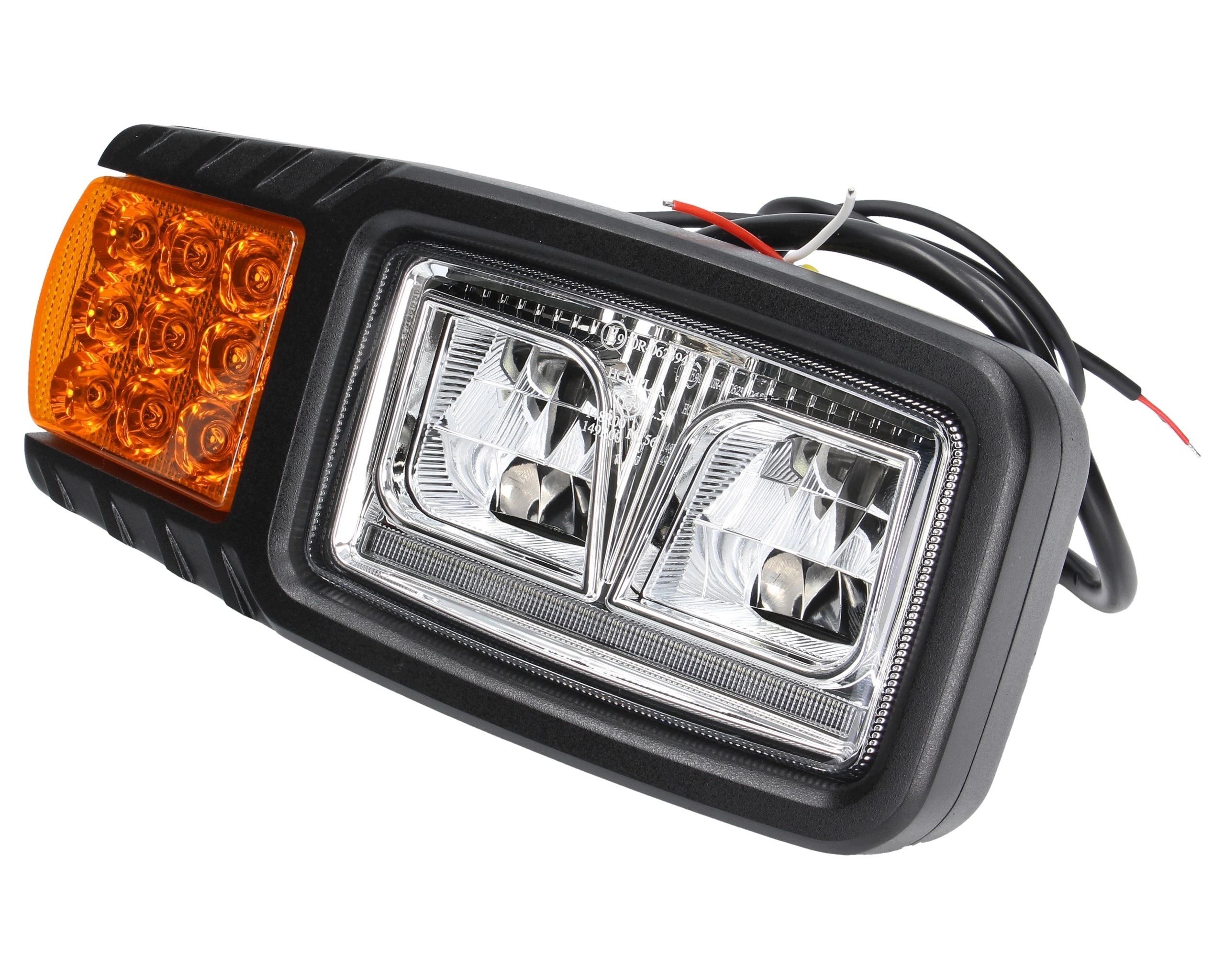 přední silniční světlo pravé Led Jcb, Manitou, Cat, Merlo, Terex 4 funkce