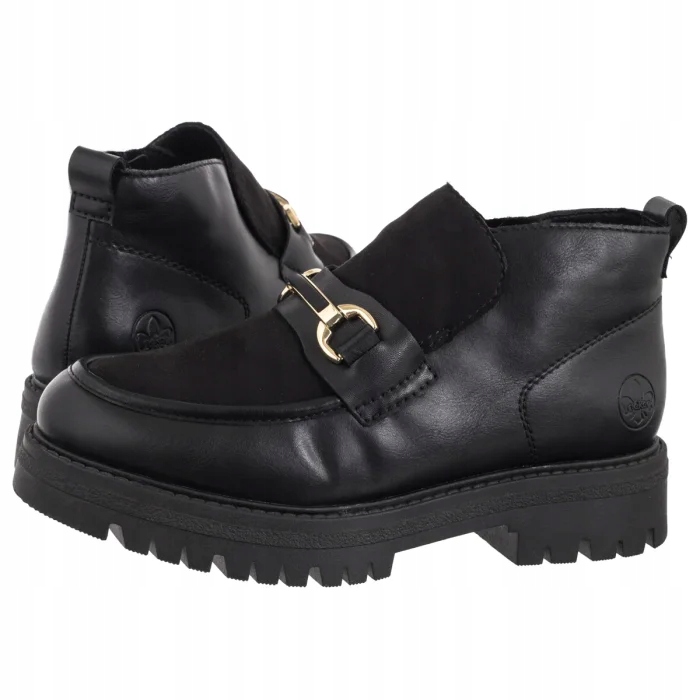 Dámské boty Kotníkové Boty Rieker černé 47582-00 Black