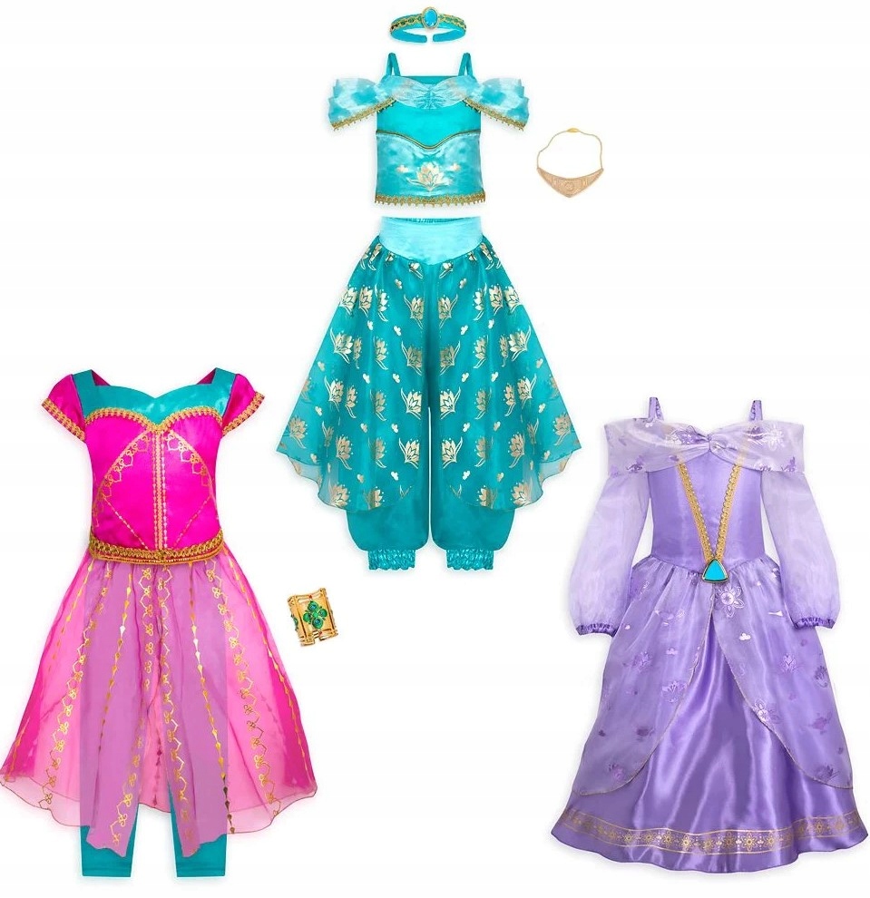 Disney Store Princess Kostým převlek Jasmine 3v1 vel S