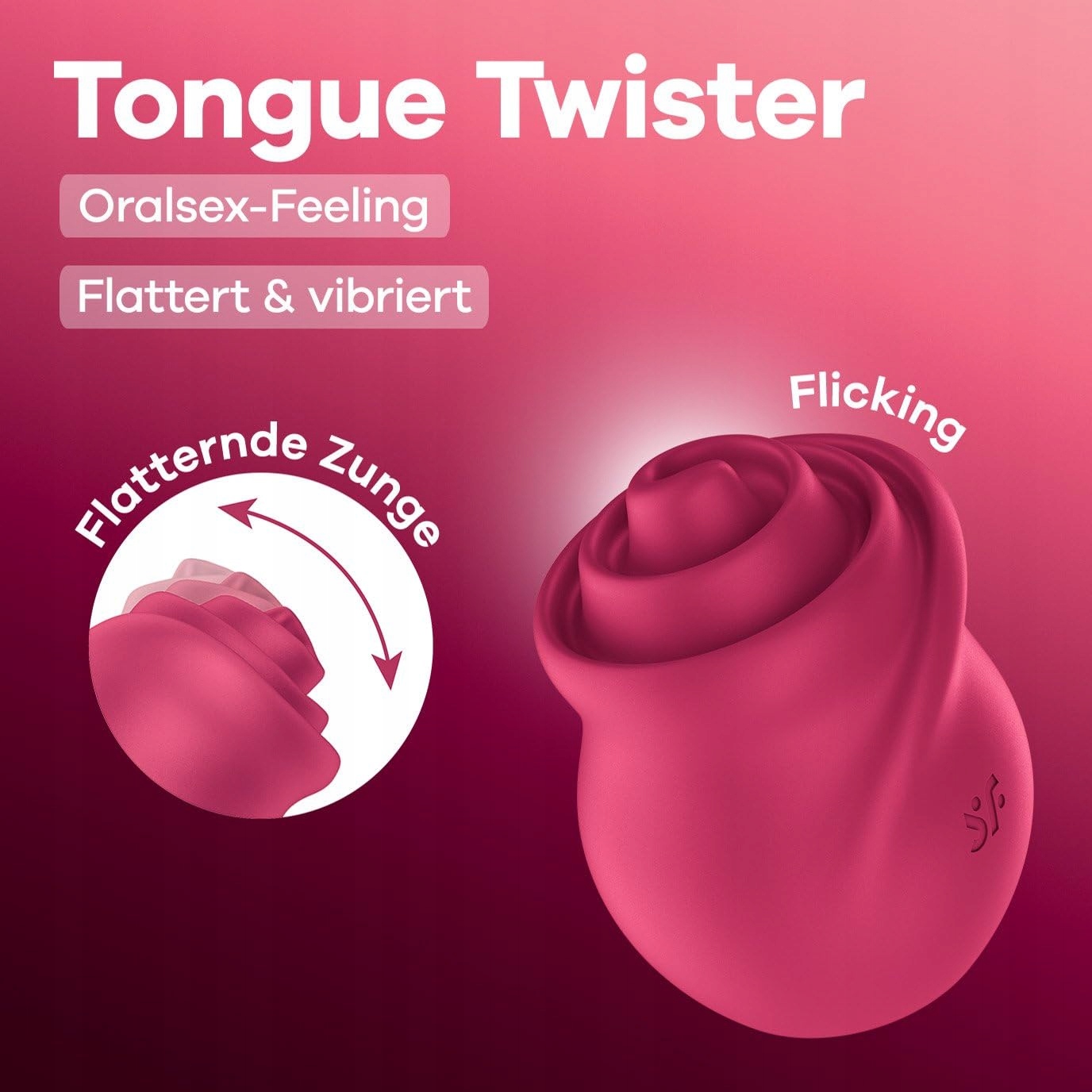 SATISFYER Tongue Twister Wibrator Dla Kobiet 8 Trybów Wibracji — miniatura 2