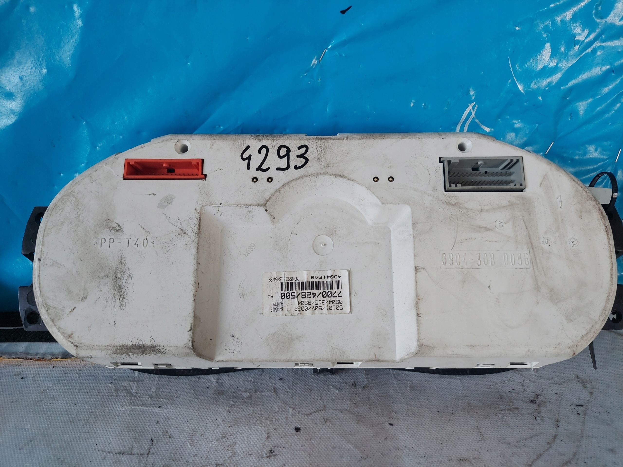 dials clock CLIO II 1.6 16V 7700428500