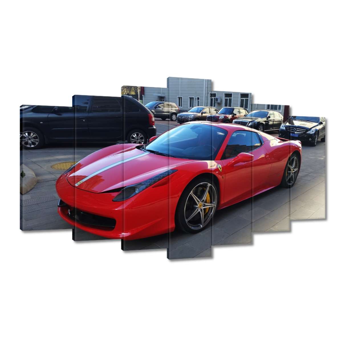 Obrazy 140x80 Červené Ferrari