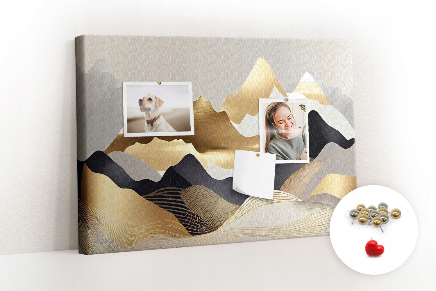 Tablica Korek na Notatki Góry abstrakcja Marka Tulup