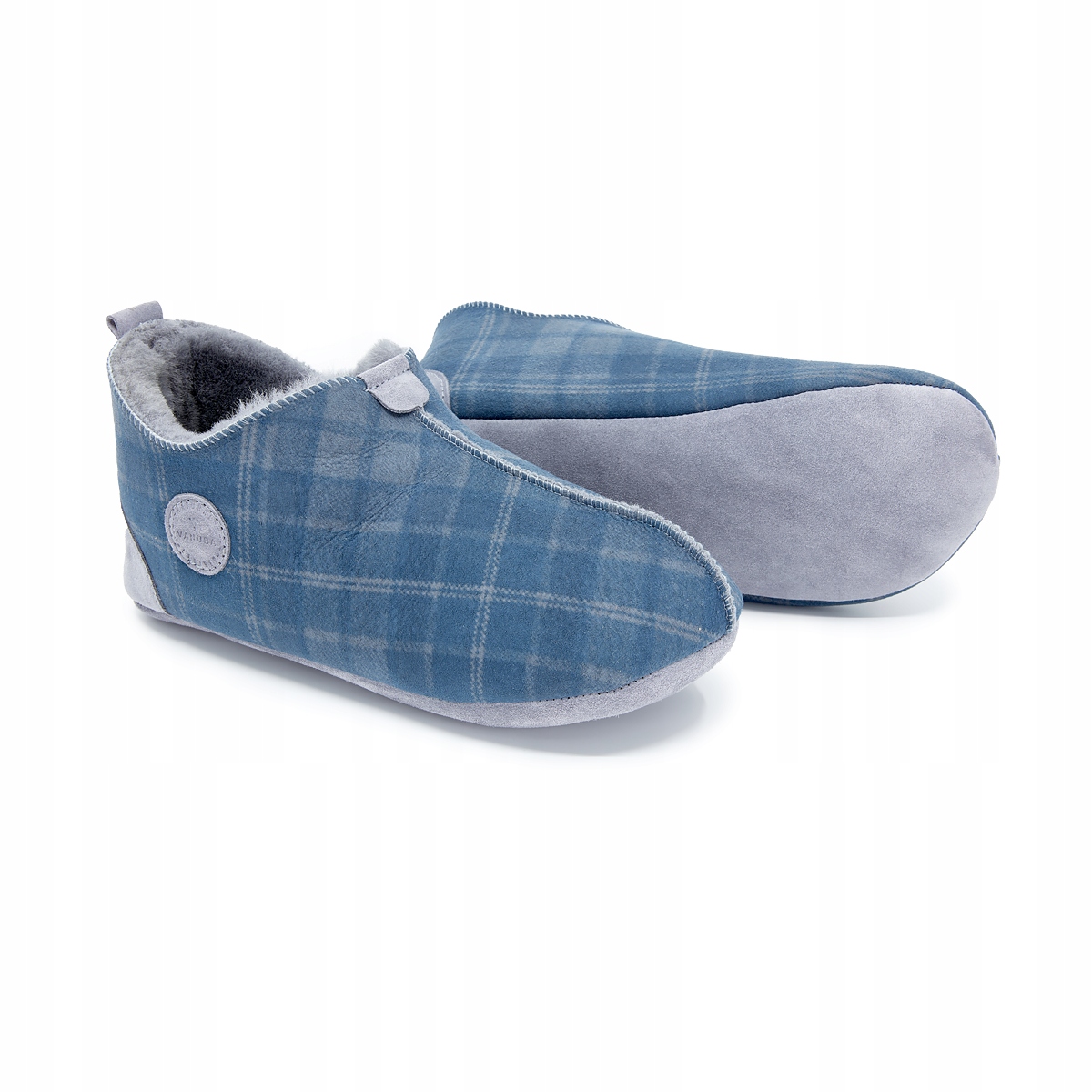 Vanuba Pánské horské pantofle Papuče z vlny, teplá kůže, velikost 46